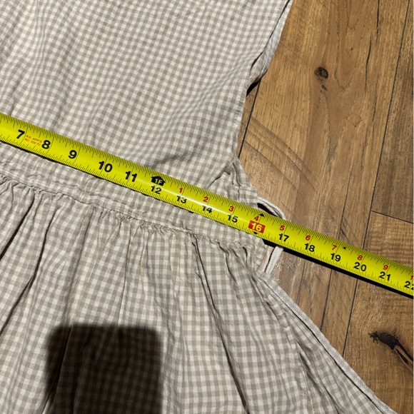 Olive Faye ribbon tan gingham side tie vest - Picture 8 of 8